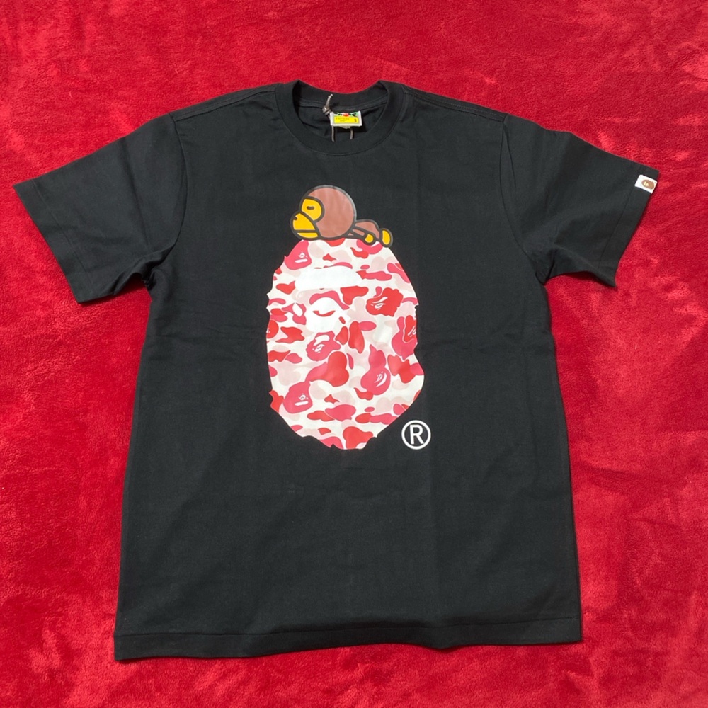 black bape tee